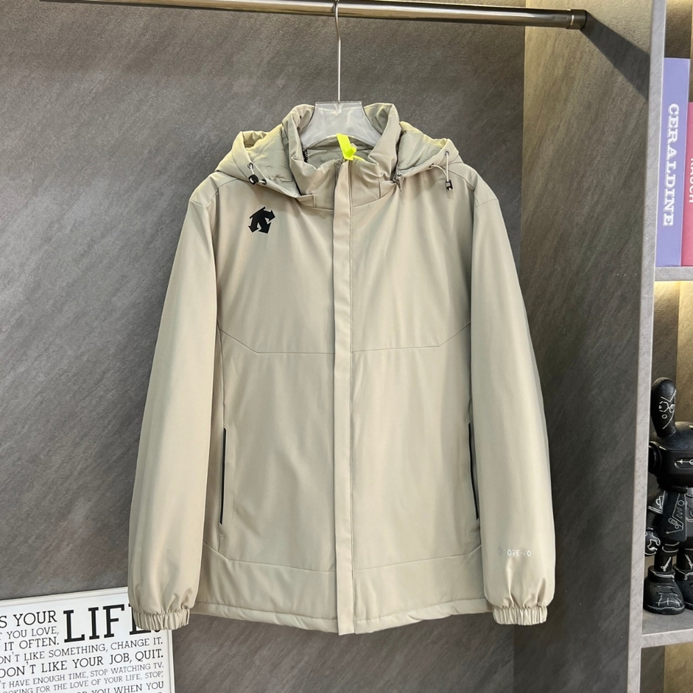 Descente Men's Outdoor Thickened Hooded Warm Jacket Cotton Clothes
